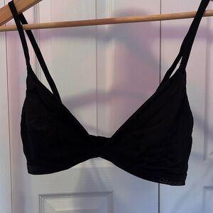 Calvin Klein Black Triangle Wireless Bra bralette